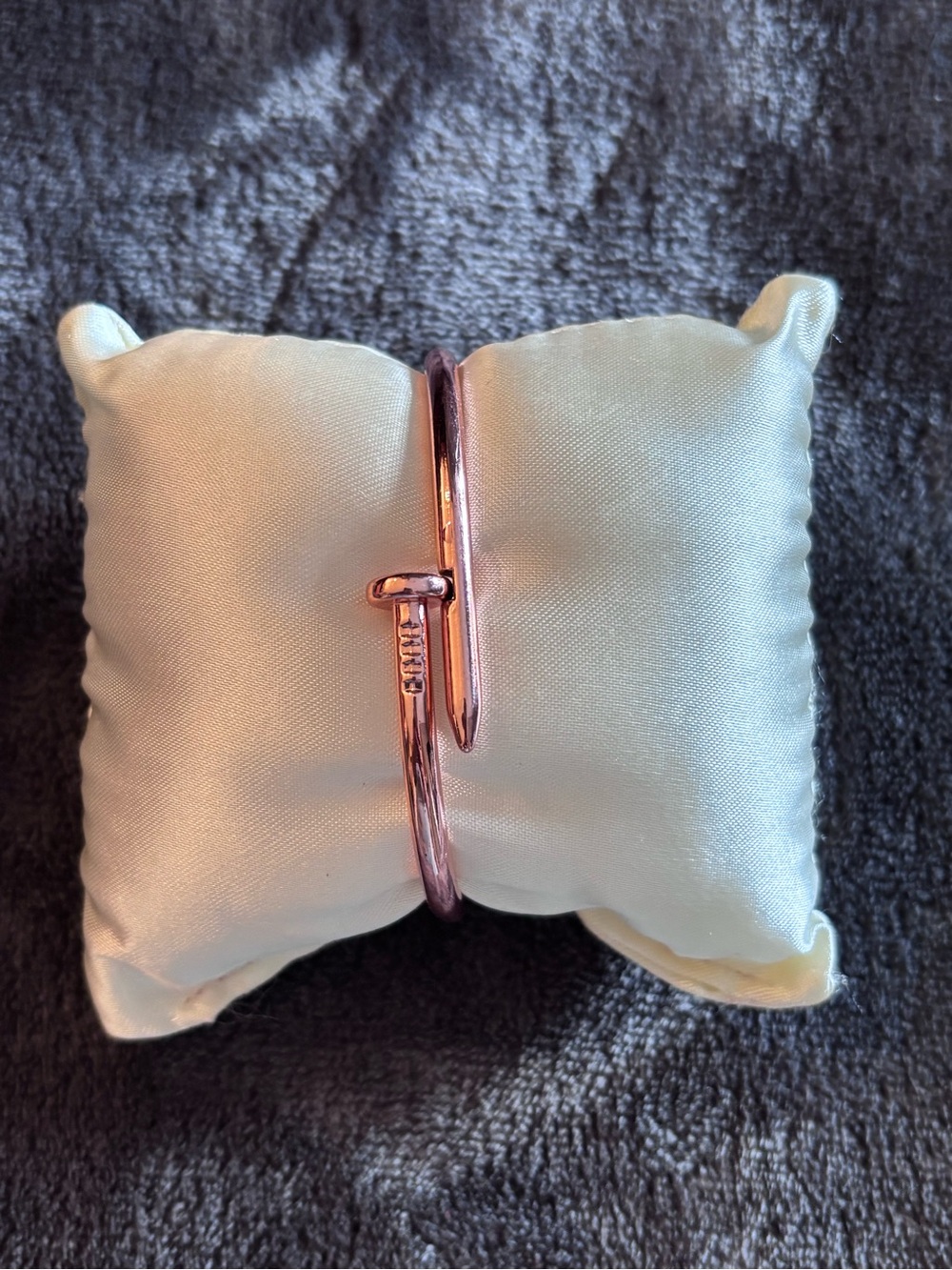 Rose Gold Nail-Style  Bracelet - Women Jewelry